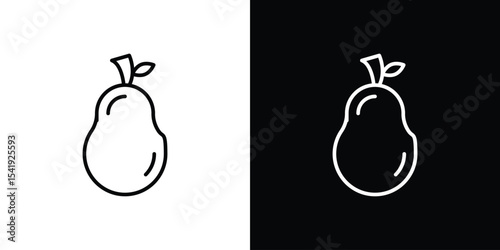 Pear icon. Graphic Design vector icon. Ui Ux Icons