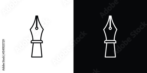 Pen nib icon. Graphic Design vector icon. Ui Ux Icons