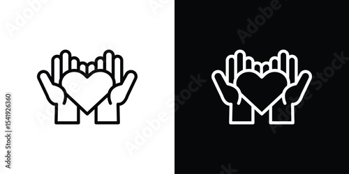 Philanthropy icon. Graphic Design vector icon. Ui Ux Icons