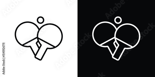 Ping pong icon. Graphic Design vector icon. Ui Ux Icons