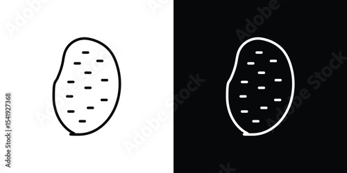 Potato icon. Graphic Design vector icon. Ui Ux Icons