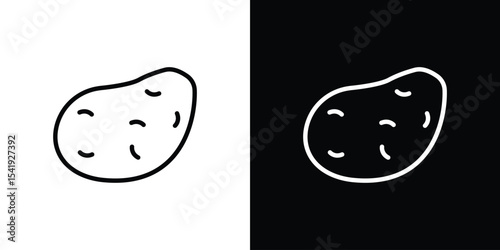 Potato icon. Graphic Design vector icon. Ui Ux Icons