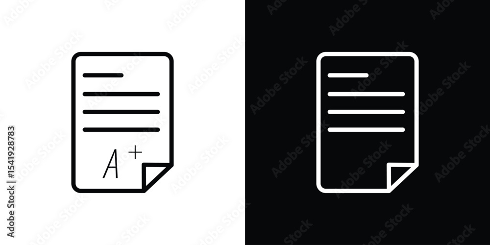 Report card icon. Graphic Design vector icon. Ui Ux Icons Report card icon. Graphic Design vector icon. Ui Ux Icons