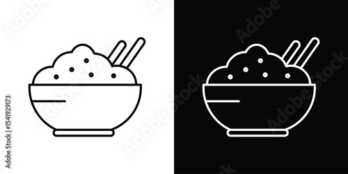 Rise Bowl icon. Graphic Design vector icon. Ui Ux Icons