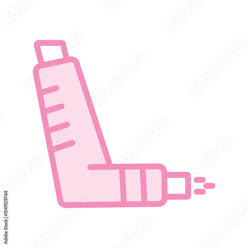 Inhaler duotone line icon , vector, pixel perfect, illustrator file 

