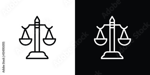 Scales icon. Graphic Design vector icon. Ui Ux Icons