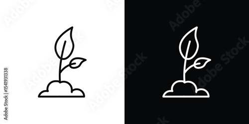 Seedling icon. Graphic Design vector icon. Ui Ux Icons