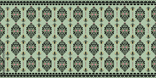 Pale Sage Oriental Textile