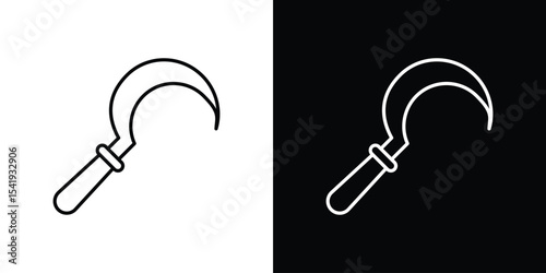 Sickle icon. Graphic Design vector icon. Ui Ux Icons