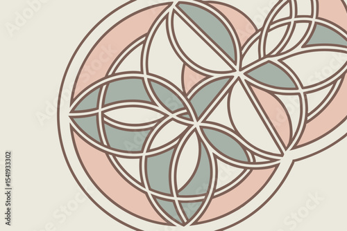 Elegant spiral design with art deco influences