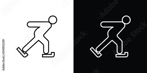 Skating icon. Graphic Design vector icon. Ui Ux Icons