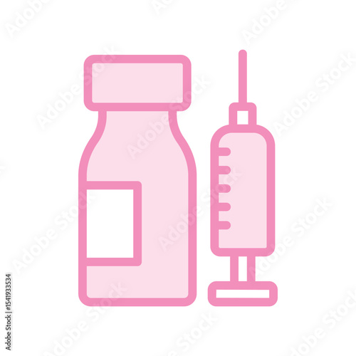 Vaccination duotone line icon , vector, pixel perfect, illustrator file 
 
