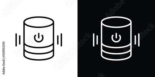 Smart speaker icon. Graphic Design vector icon. Ui Ux Icons