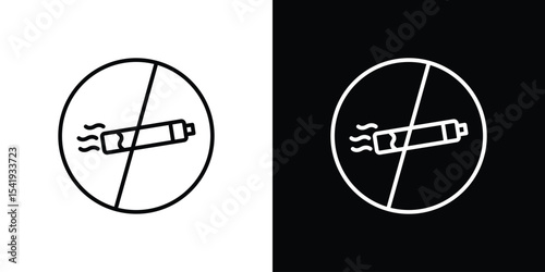 Smoking ban icon. Graphic Design vector icon. Ui Ux Icons