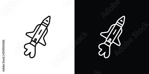 Space shuttle icon. Graphic Design vector icon. Ui Ux Icons
