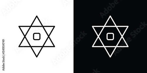 Star of David icon. Graphic Design vector icon. Ui Ux Icons