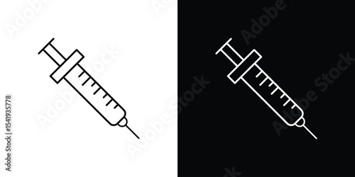 Syringe icon. Graphic Design vector icon. Ui Ux Icons