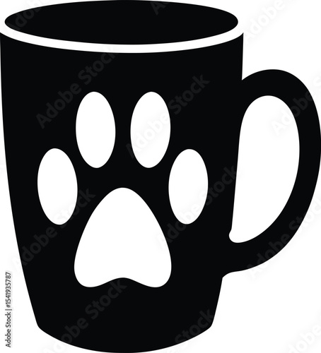 Simple Black and White Silhouette of a Medieval Castle with Flags