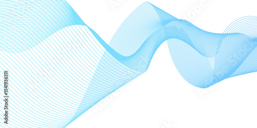 Energy abstract blue smooth colorful frequency isolated element creative blend curve flow line technology modern white web banner vector beautiful waveform light music energy design.	