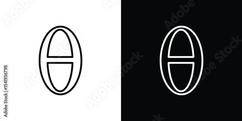 Theta icon. Graphic Design vector icon. Ui Ux Icons