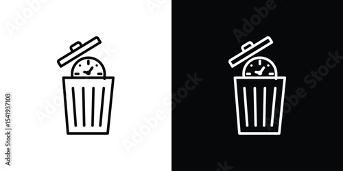 Time waste icon. Graphic Design vector icon. Ui Ux Icons