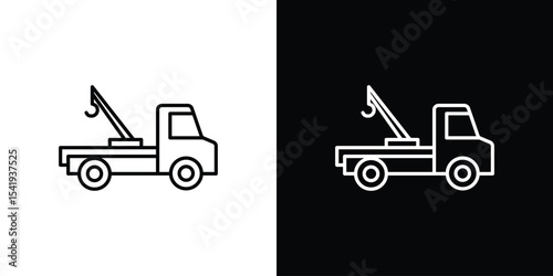 Tow truck icon. Graphic Design vector icon. Ui Ux Icons