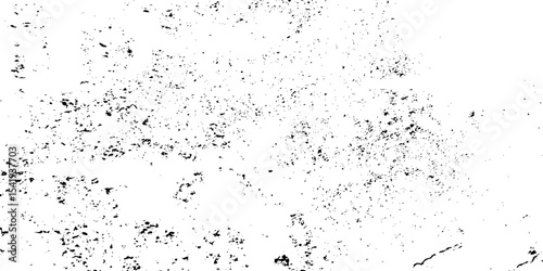 Distress urban overlay spotted concrete grain surface grainy noise rust wall grunge black splatter black and white background. damaged wall chalk crack rough ink wall texture.	