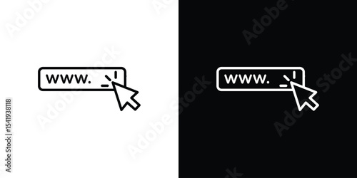 Url icon. Graphic Design vector icon. Ui Ux Icons
