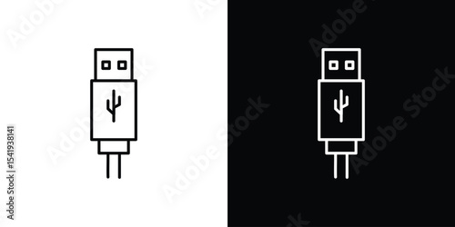 USB icon. Graphic Design vector icon. Ui Ux Icons