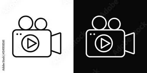 Video icon. Graphic Design vector icon. Ui Ux Icons