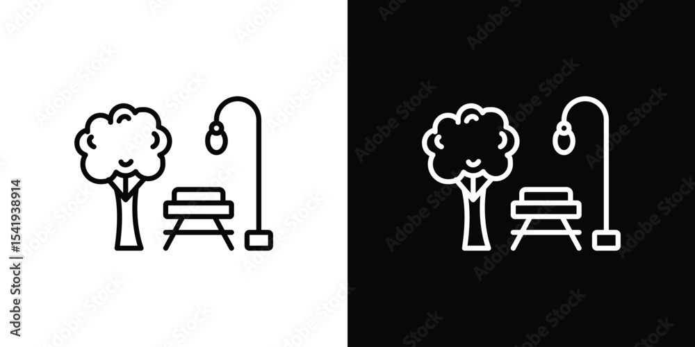 Fototapeta premium park icon. Graphic Design vector icon. Ui Ux Icons