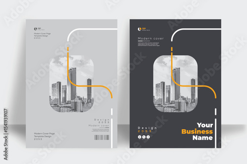Corporate Book Cover Design Template in A4. Can be adapt to Brochure, Annual Report, Magazine, Poster, Business Presentation, Portfolio, Flyer, Banner, Website.