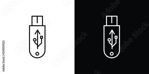 usb drive icon. Graphic Design vector icon. Ui Ux Icons