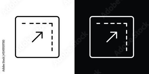 Window Maximize icon. Graphic Design vector icon. Ui Ux Icons