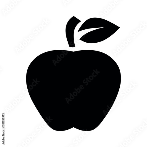 Illustration of download high quality black apple vector graphic for free use in your design projects and presentations vector