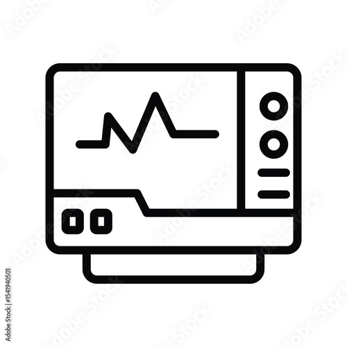Cardiogram line icon , vector, pixel perfect, illustrator file 
