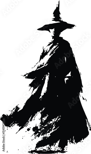 Mysterious Figure: This illustration presents a figure shrouded in shadows, adding a touch of mystery and drama. The artwork makes a strong statement.