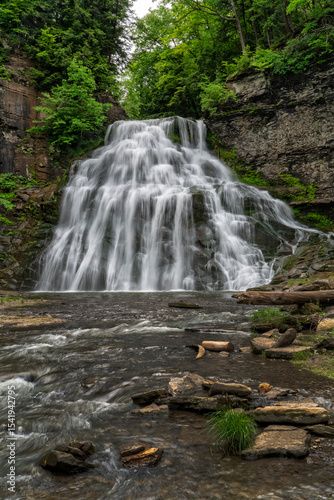 Delphi Falls at Delphi Falls County Park In New York