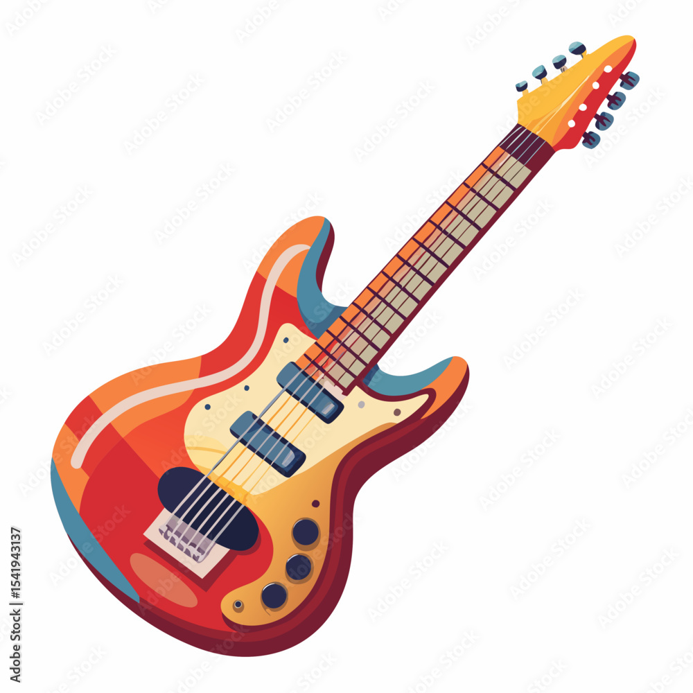Fototapeta premium guitar isolated on white