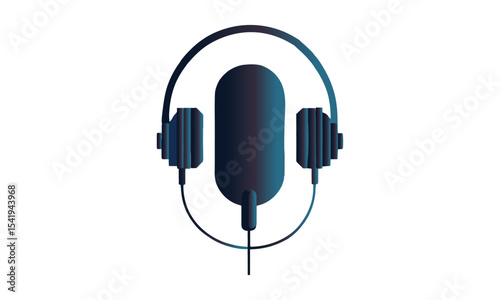 International Podcast Day. Vector Illustration with white background. Podcast, radio, broadcast, radio show, entertainment and journalism concept.