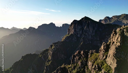 Breathtaking Mountain Landscape with Panoramic Valley View