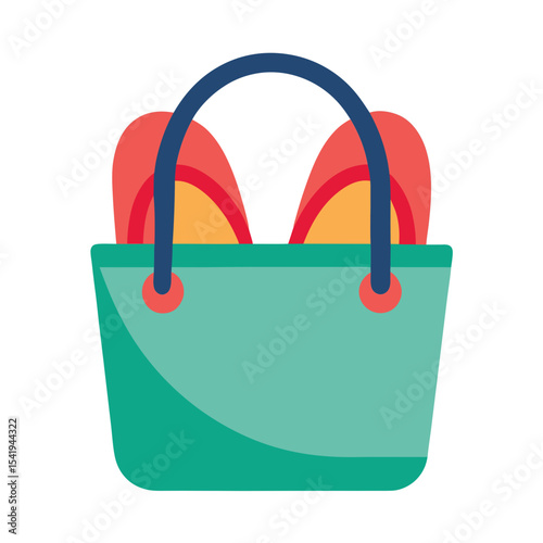Summer essentials in a beach bag ready for vacation fun and relaxation