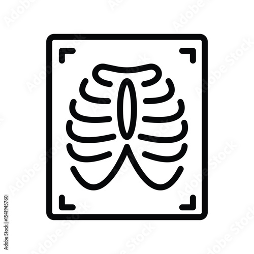 X-ray line icon , vector, pixel perfect, illustrator file 
 