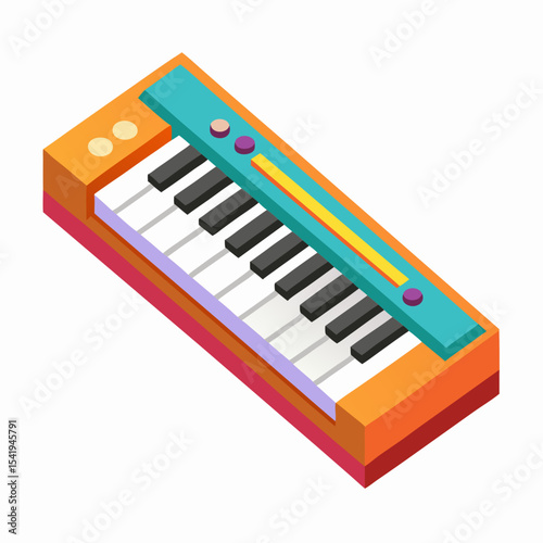 piano keys on white