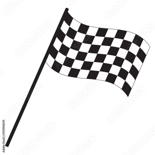 Checkered caro racing flags sports finish line flag car racing flag simple vector isolated from background