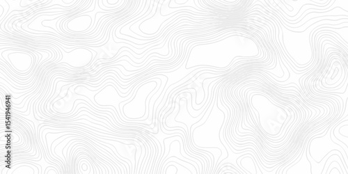 Modern minimal wire creative vector topo map design White background with topographic world grid wave Topographic map geographic line texture.	