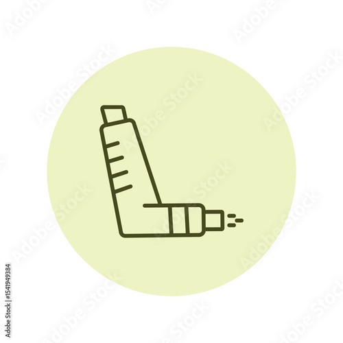 Inhaler vector, pixel perfect, illustrator file 
