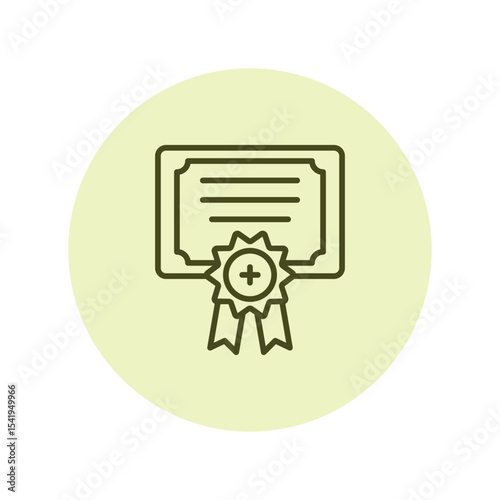 Medical Certificate vector, pixel perfect, illustrator file 

