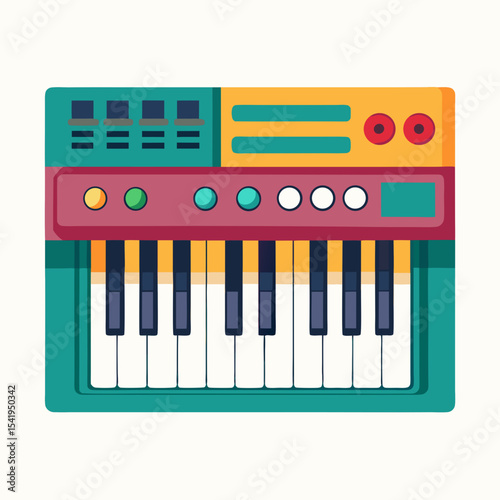 piano keys vector