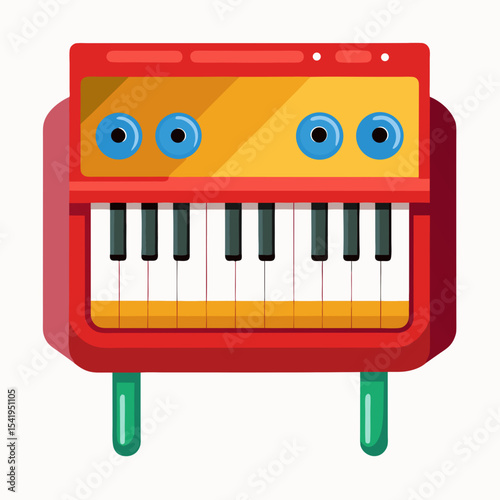accordion isolated on white background